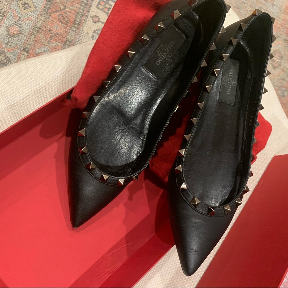 Valentino 5mm Rockstud Flat Black